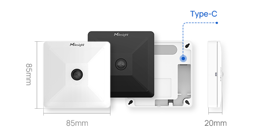 Milesight VS121-EU868 / PN : White / Black - Capteur IA d’occupation des espaces de travail